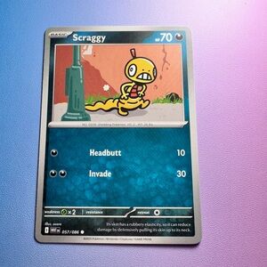 scraggy - 057/086 (common) — pokemon: white flare